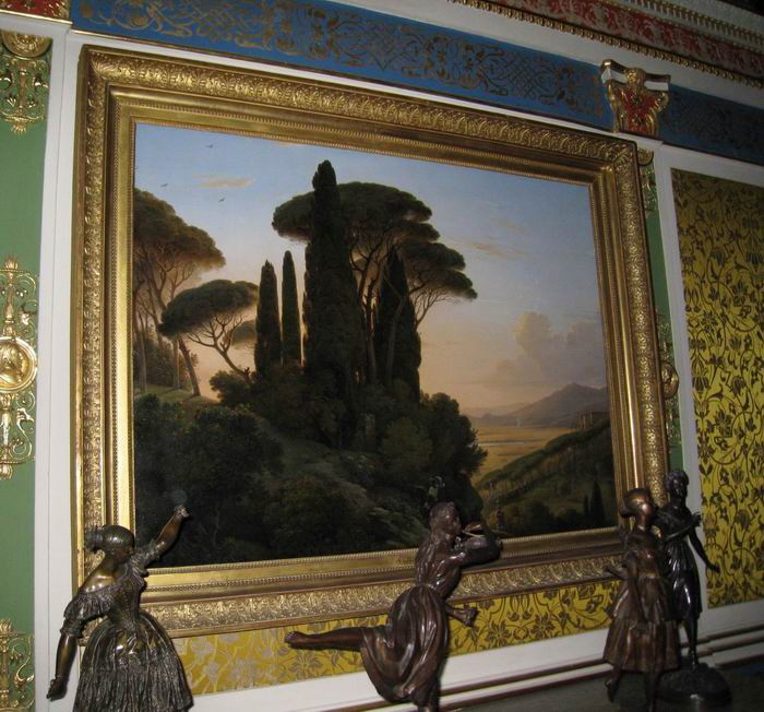 Vue de Rufinella, villa de Lucien Bonaparte, près de Frascati, Chauvin, Pierre Athanase, XIXe siècle (1800 - 1900)