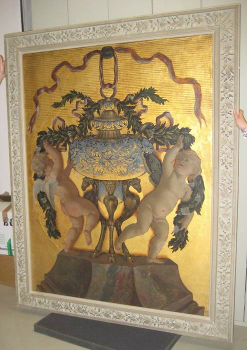 Vase de lapis posé sur un trépied antique, Dorigny, Michel, XVIIe siècle (1600 - 1700)