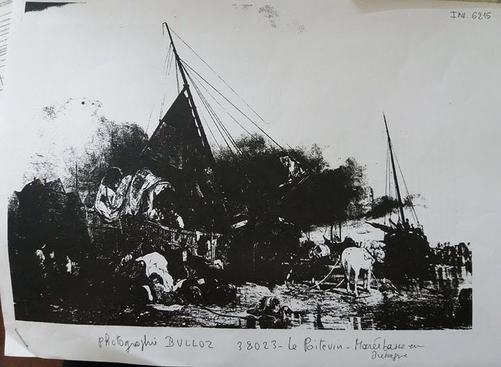 Une Marée basse ; une prise en Bretagne, Le Poittevin, Eugène, XIXe siècle (1800 - 1900)