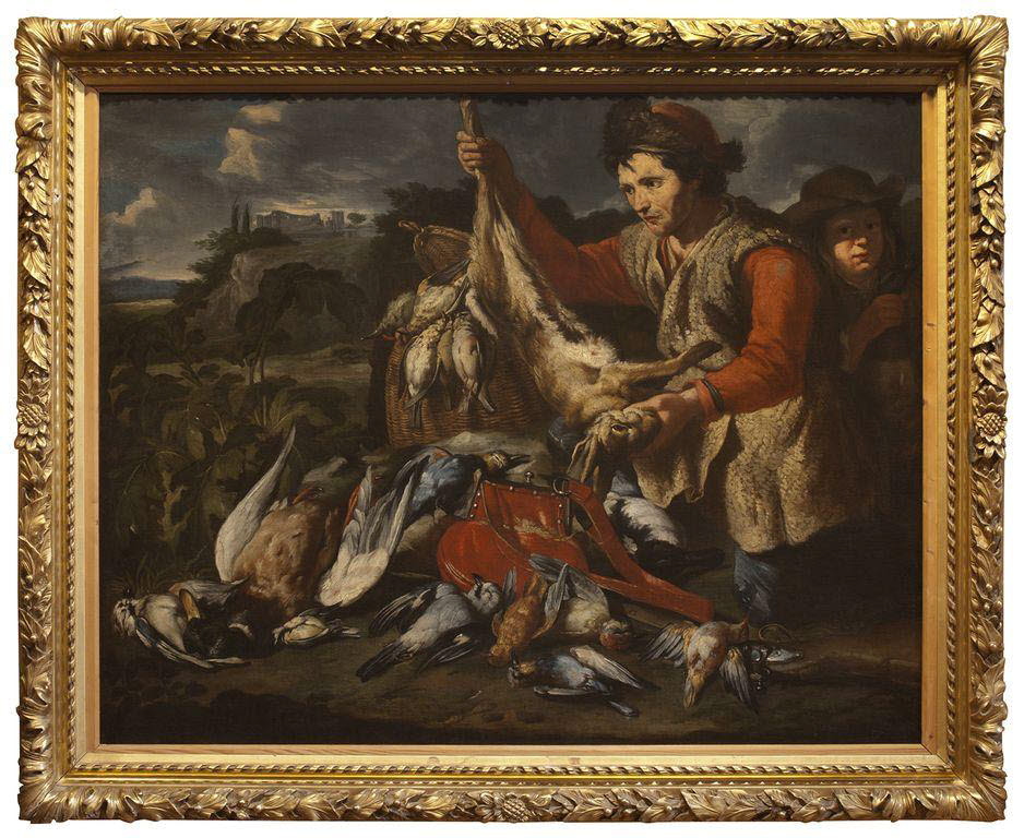 Gibier et chasseurs, Anonyme, XVIIe siècle (1600 - 1700)