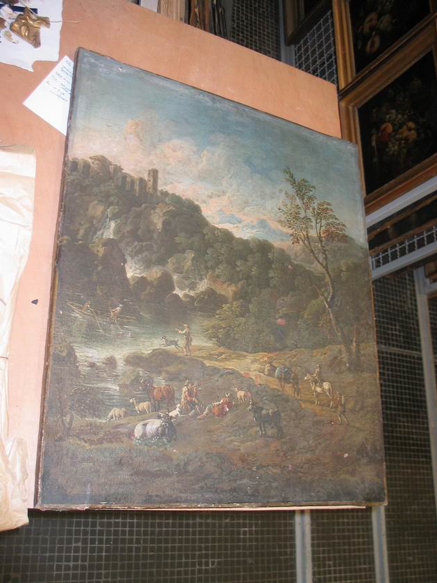 Paysage d'Italie, Brandi, Domenico, XVIIIe siècle (1700 - 1800)