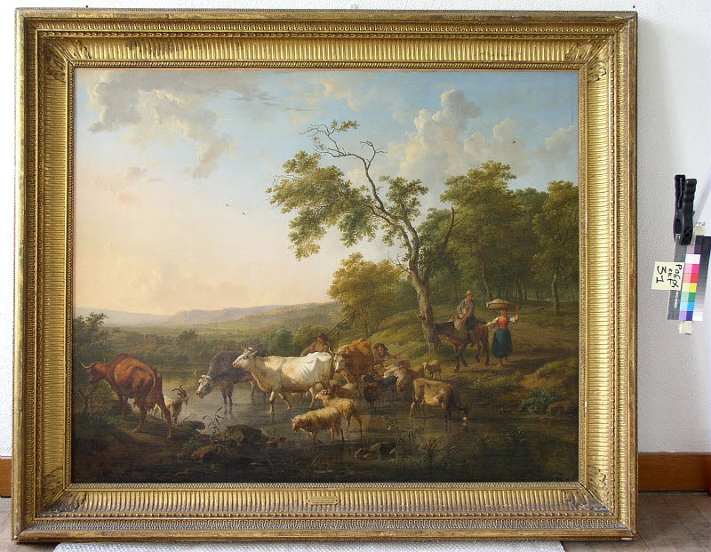Paysage avec troupeau, Ommeganck, Balthasar Paul, XVIIIe siècle (1700 - 1800)