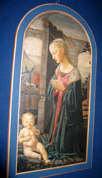 La Vierge adorant l'Enfant, Anonyme, XVe siècle (1400 - 1500)