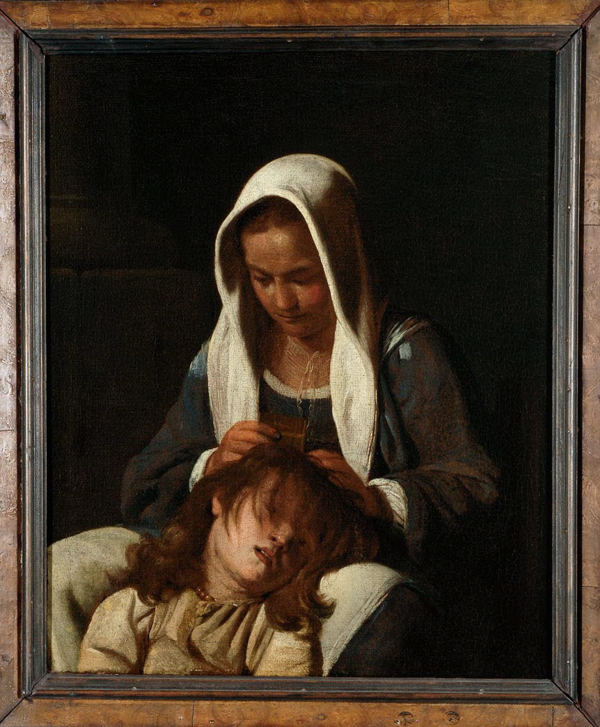 Femme épouillant un enfant, Sweerts, Michael, XVIIe siècle (1600 - 1700)