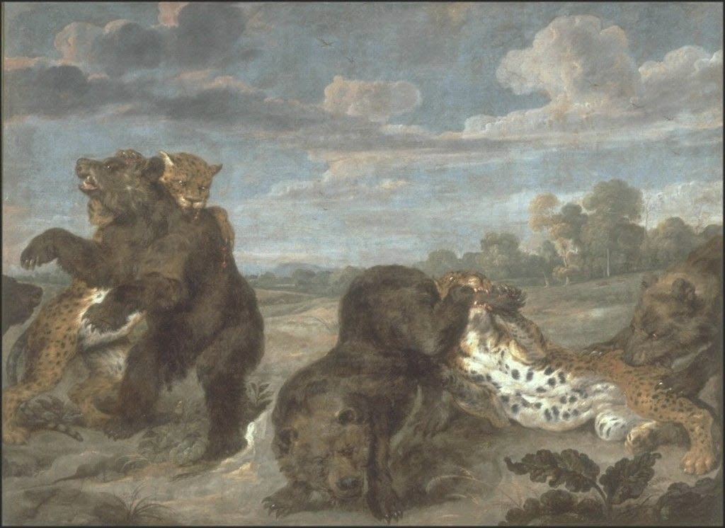 Combat d'ours et de tigres, Vos, Paul de, XVIIe siècle (1600 - 1700)