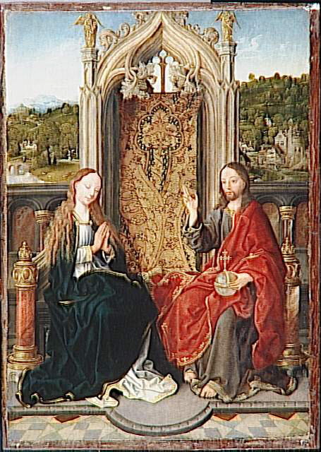 Le Christ bénissant la Vierge, Anonyme, XVIe siècle (Vers 1500) (1500)