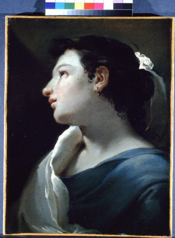 Étude de tête de femme, Gandolfi, Ubaldo, 3e quart du XVIIIe siècle (vers 1763 - 1765)