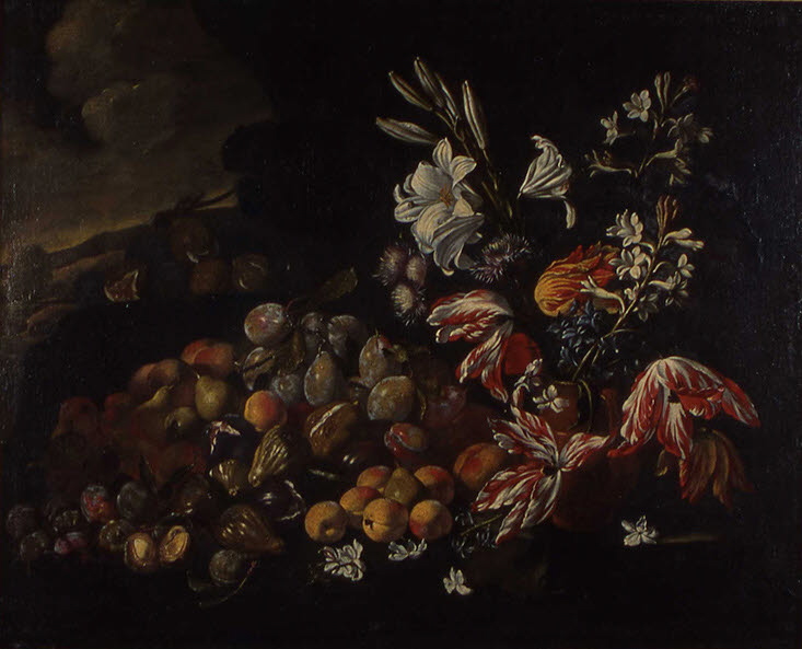 Fruits et fleurs, Ruoppolo, Giuseppe, XVIIe siècle (1600 - 1700)
