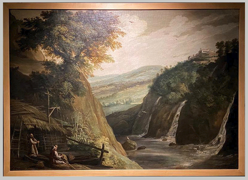 Moines dans un paysage, Bril, Paul, XVIIIe siècle (1700 - 1800)