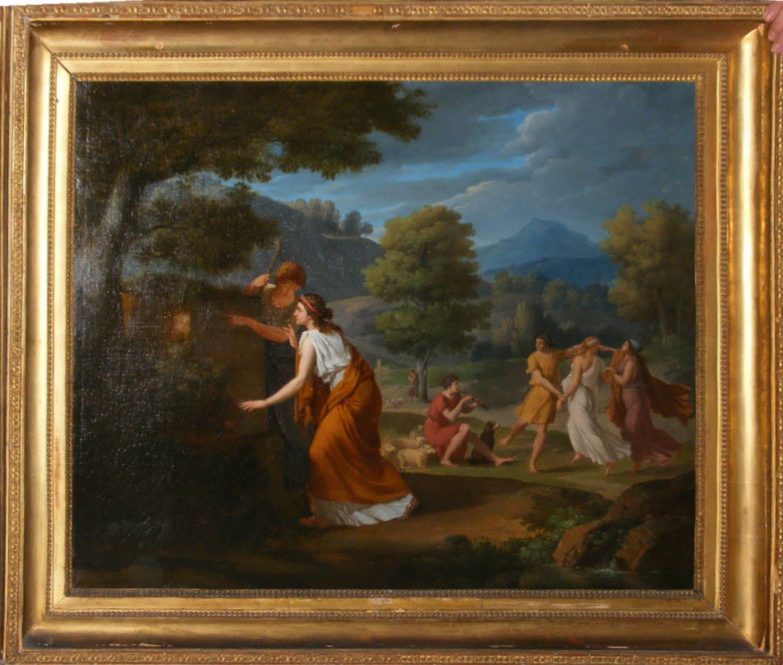 Paysage aux bergers d'Arcadie Louvre Collections