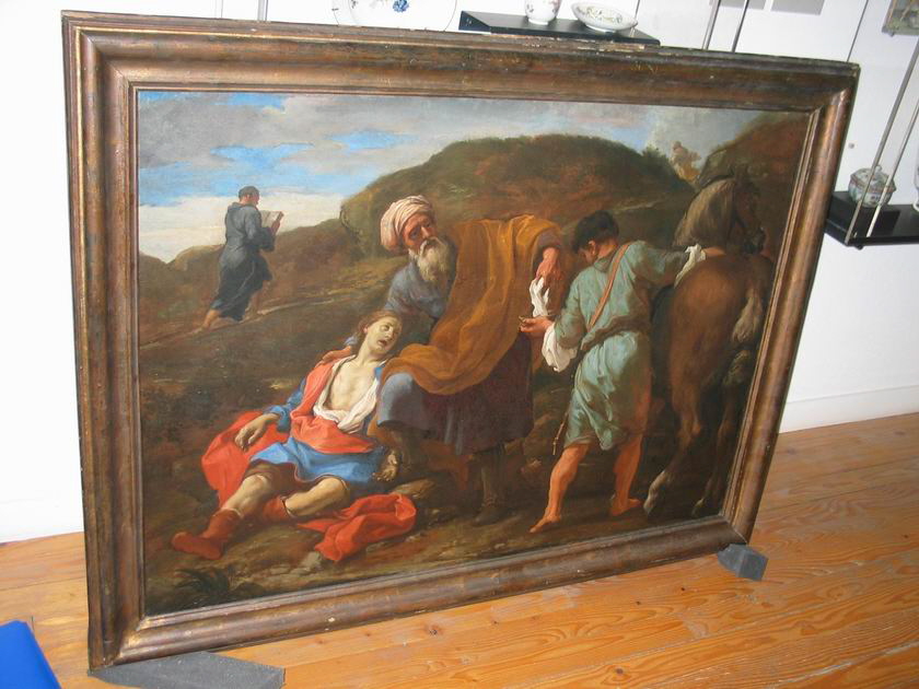 Le Bon Samaritain, Courtois, Guillaume, XVIIe siècle (1600 - 1700)