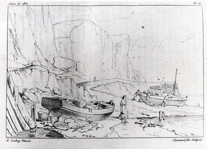 Vue prise sur la côte de Normandie, Isabey, Eugène, 2e quart du XIXe siècle (1831)