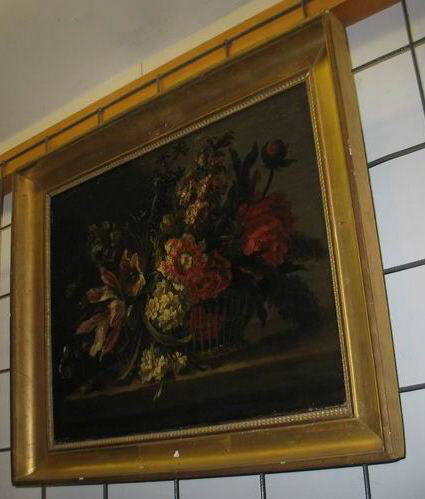 Fleurs dans une corbeille, Monnoyer, Jean Baptiste, XVIIe siècle (1600 - 1700)