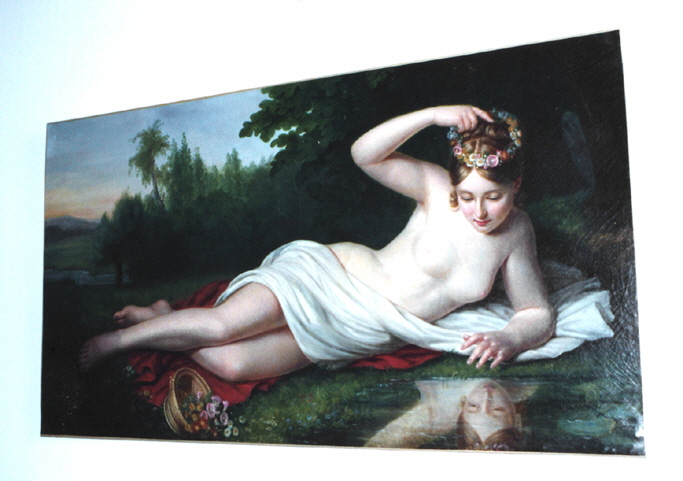Jeune bergère se mirant dans l'eau, Phlipault, Julie, XIXe siècle (Date de la commande) (1821)
