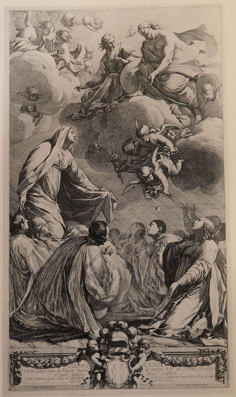 La Vierge prenant sous sa protection la Compagnie de Jésus, Vouet, Simon, XVIIe siècle (1600 - 1700)