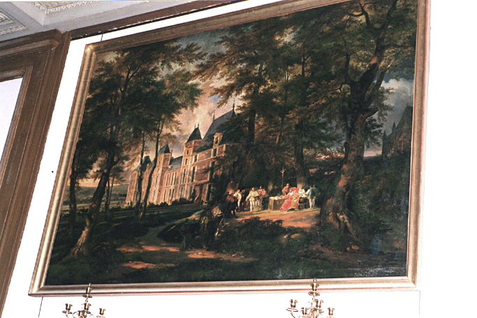 Les Guise tenant conseil dans le parc du château d'Eu, Anonyme, XIXe siècle (Vers 1830 - 1840) (1830 - 1840)