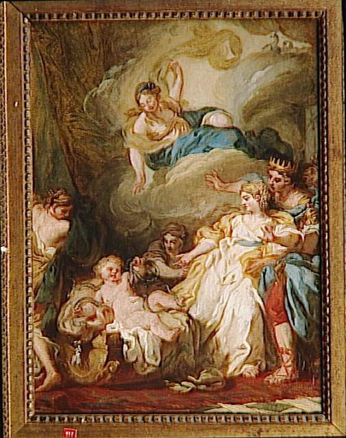 Hercule étouffant les serpents dans son berceau, Taraval, Hugues, XVIIIe siècle (1700 - 1800)