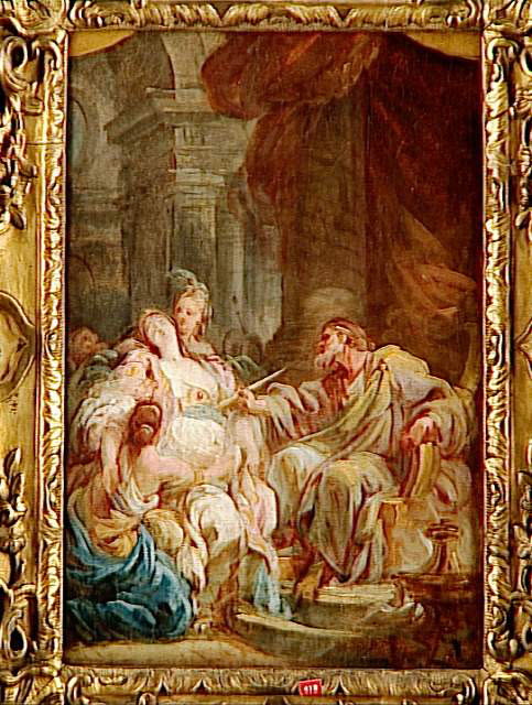L'Évanouissement d'Esther, Berthélemy, Jean-Simon, XVIIIe siècle (1700 - 1800)