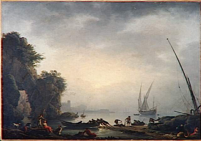 Marine, soleil couchant, Vernet, Claude-Joseph, XVIIIe siècle (1700 - 1800)