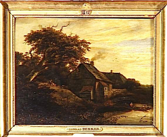 Paysage avec chaumières, Decker, Cornelis Gerritsz, XVIIe siècle (1600 - 1700)