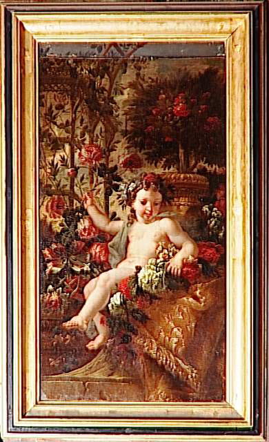 Un Amour cueillant des roses, Damoiselet, Florentin, XVIIe siècle (1600 - 1700)