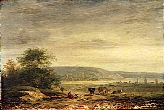 Paysage avec un fleuve, Bruandet, Lazare, XVIIIe siècle (1700 - 1800)