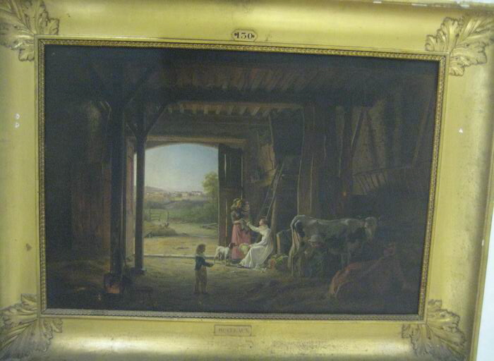 Intérieur d'une étable, Duclaux, Antoine Jean, XIXe siècle (1800 - 1900)