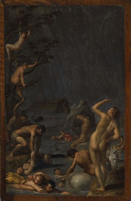 Scène du déluge, Italie, Fin du XVIe siècle - début du XVIIè siècle (vers 1575 - 1620)