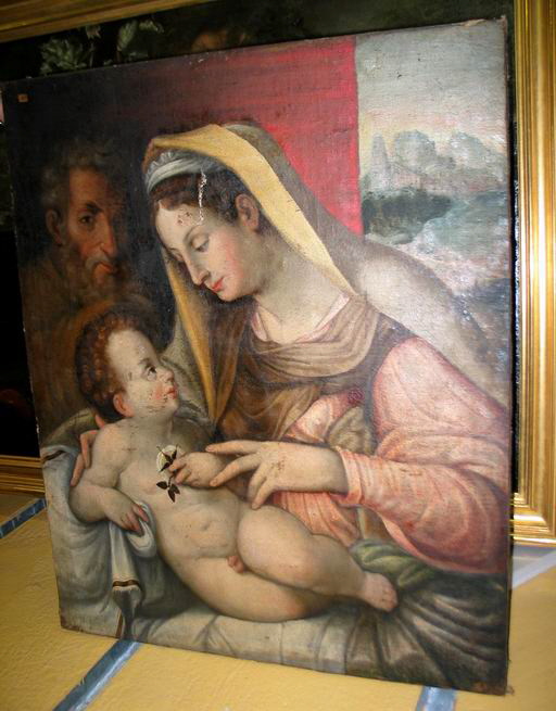 Sainte Famille, Anonyme, 3e tiers du XVIe siècle (vers 1570 - 1600)