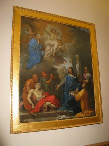 Saint Louis soignant les malades atteints de la peste, Testelin, Louis, XVIIe siècle (1600 - 1700)