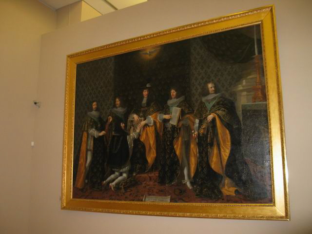 Louis XIV au lendemain de son sacre, reçoit le serment de son frère Monsieur, duc d'Anjou, comme chevalier de l'Ordre du Saint-Esprit à Reims, le 8 juin 1654, Champaigne, Philippe de, XVIIe siècle (1600 - 1700)