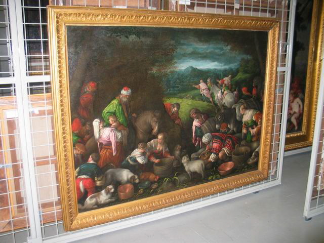 Les Hébreux recueillant l’eau jaillie du rocher, Bassano, Leandro, 4e quart du XVIe siècle (vers 1578 - 1579)