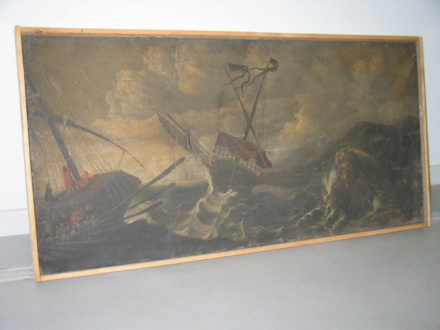 Navires pris dans la tempête, Peeters, Bonaventura I, XVIIe siècle (1600 - 1700)