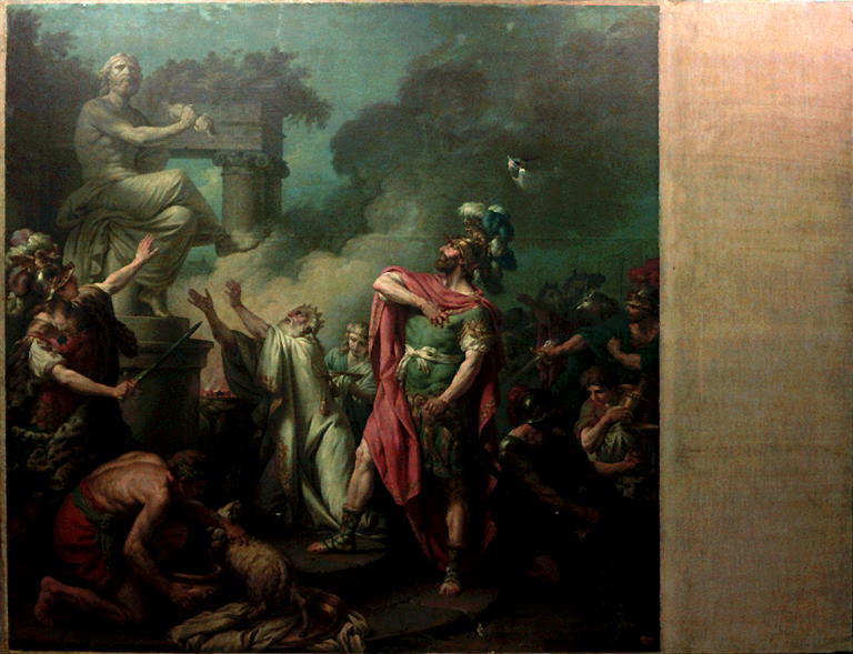 Pere D'agamemnon Et De Menelas En 5 Lettres Préparatifs du combat de Pâris et Ménélas, dit aussi Le Serment de