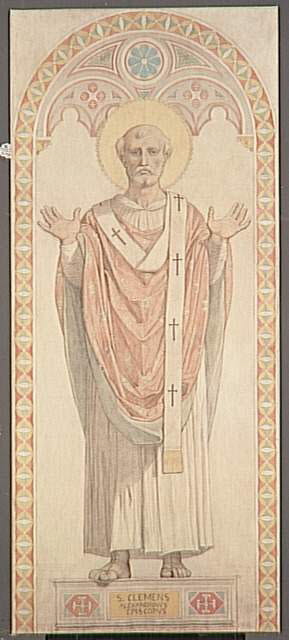 Saint Clément, évêque d'Alexandrie, Ingres, Jean-Auguste-Dominique, 2e quart du XIXe siècle (1842)