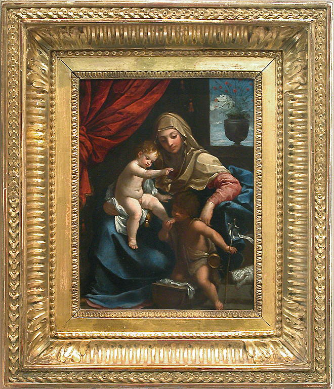 La Vierge l Enfant  J sus et saint Jean Baptiste Louvre  