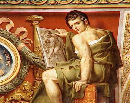 Le triomphe de la peinture française: apothéose de Poussin, de Le Sueur et de Le Brun, image 24/32