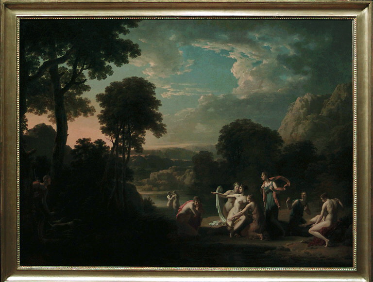 Diane et ses nymphes au bain surprises par Actéon. Effet de soleil couchant Louvre Collections