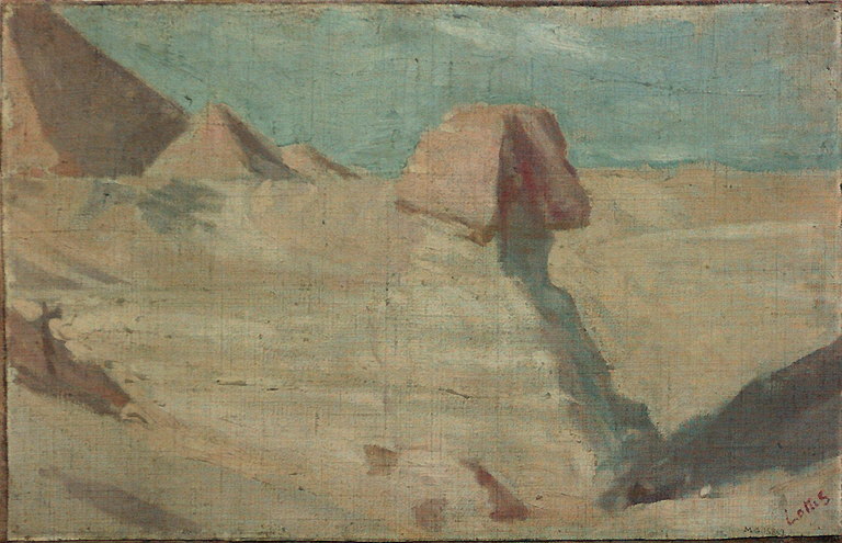 Sphinx et pyramide, Gazzotti, Elvezia, Début du XXe siècle (1900 - 1910)