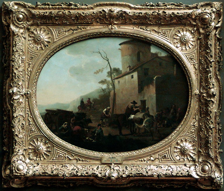 Ou Manger Pres Du Louvre Pas Cher La Dînée des voyageurs. Paysans mangeant près d'une auberge ou se