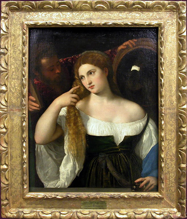 La Femme au miroir Louvre Collections