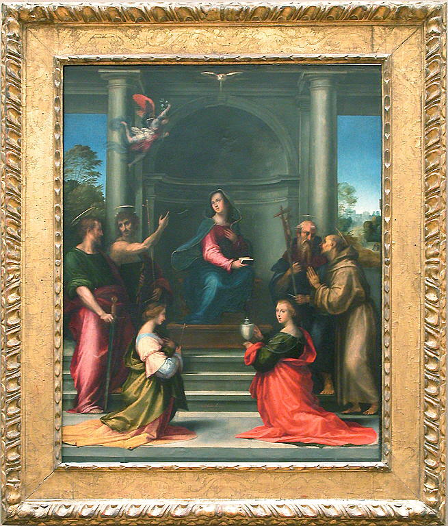 Jean Baptiste Madeleine Armande Et Les Autres L'Incarnation du Christ. L'Annonciation avec les saintes Marguerite et