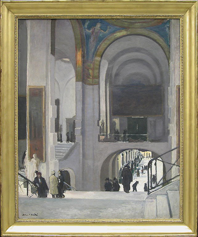 L'Escalier Daru, au musée du Louvre, vers 1910 Louvre Collections