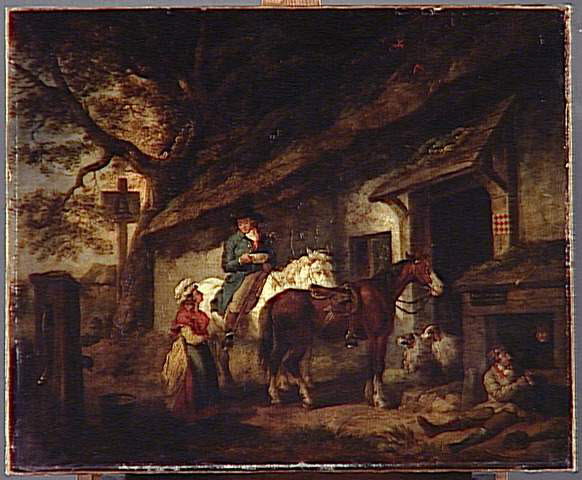 La Halte ("The Public House Door"), Morland, George, Fin du XVIIIe siècle - début du XIXè siècle (1775 - 1825)