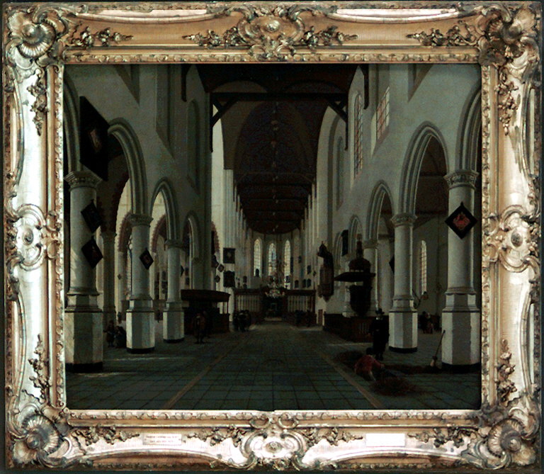 Intérieur de la Vieille Eglise (Oude Kerk) de Delft Louvre Collections
