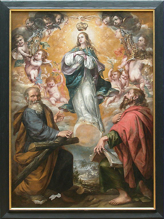 L'Immaculée Conception avec saint Philippe et saint Jacques le Mineur Louvre Collections