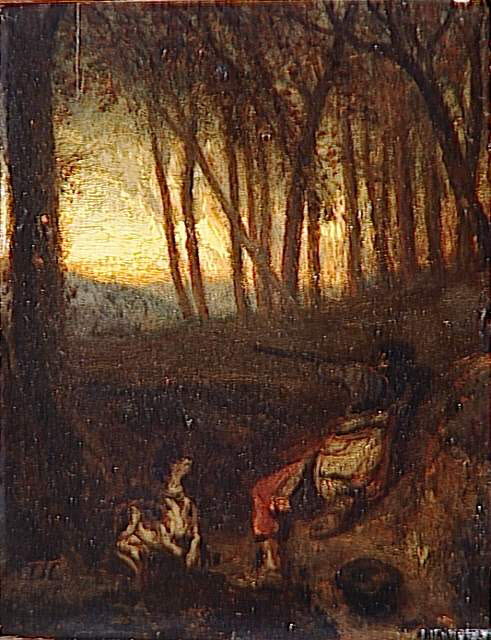 L'affût., Decamps, Alexandre-Gabriel, 2e quart du XIXe siècle (1847)
