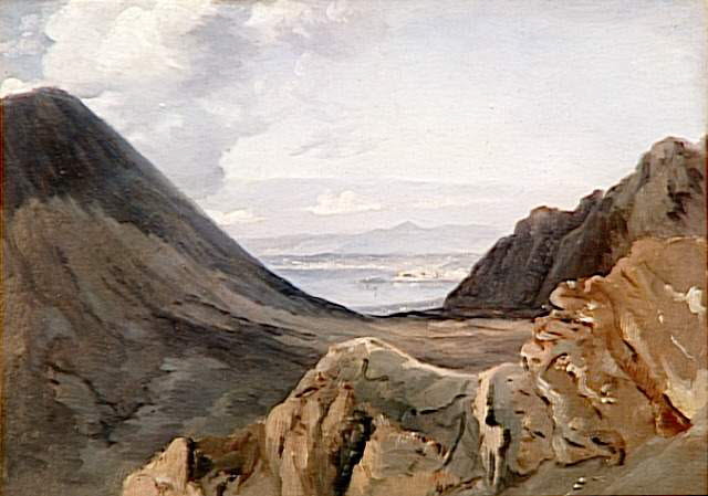 Vue de Naples, prise des hauteurs du Vésuve, Michallon, Achille Etna, 1e quart du XIXe siècle (1821)