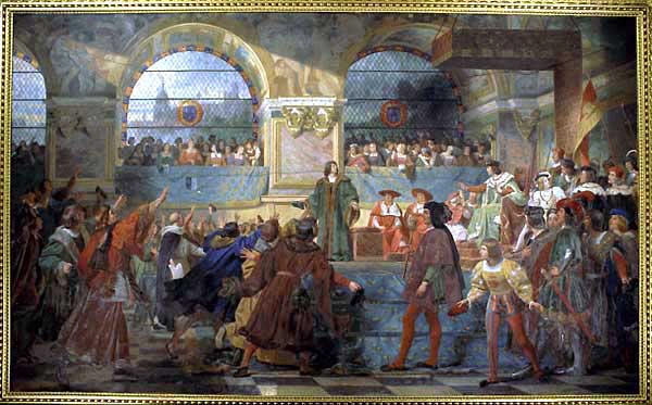 Louis XII proclamé "Père du Peuple" aux États généraux tenus à Tours en 1506, Drölling, Michel Martin, 2e quart du XIXe siècle (1825 - 1850)