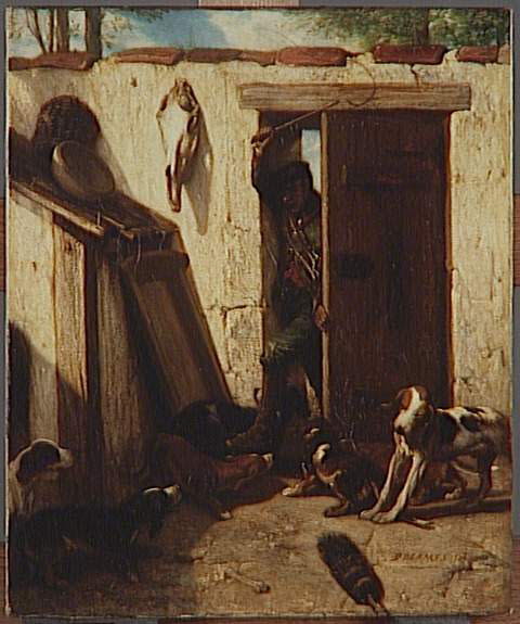 Le valet de chiens, Decamps, Alexandre-Gabriel, XIXe siècle (1800 - 1900)